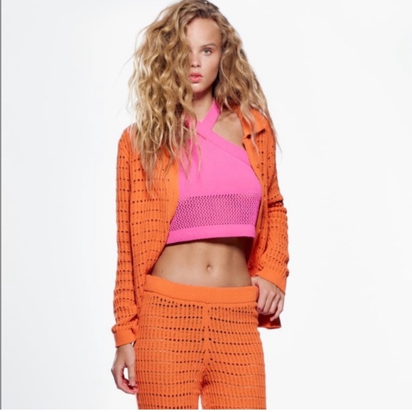 NWT Zara Crochet Pants - Picture 2 of 6